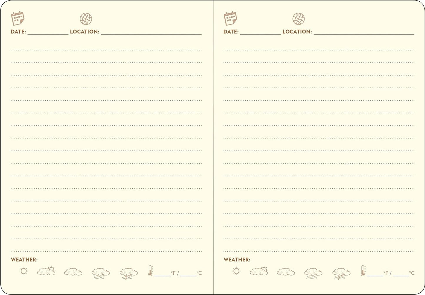 Page-A-Day Artisan Travel Journal (Diary, Vegan Leather Notebook)