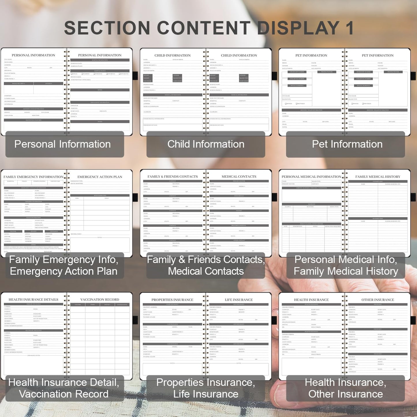 End of Life Planner, Spiral Estate Planning Organizer for Senior, Final Arrangements Just in Case I Die Book Organizer, Will Preparation, Last Wishes & Funeral Planning Notebook for Beneficiary, Death